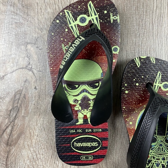 Havaianas Star Wars Flip Flop Size 10T | Stormtrooper Flip Flops Size 10T - Picture 12 of 15